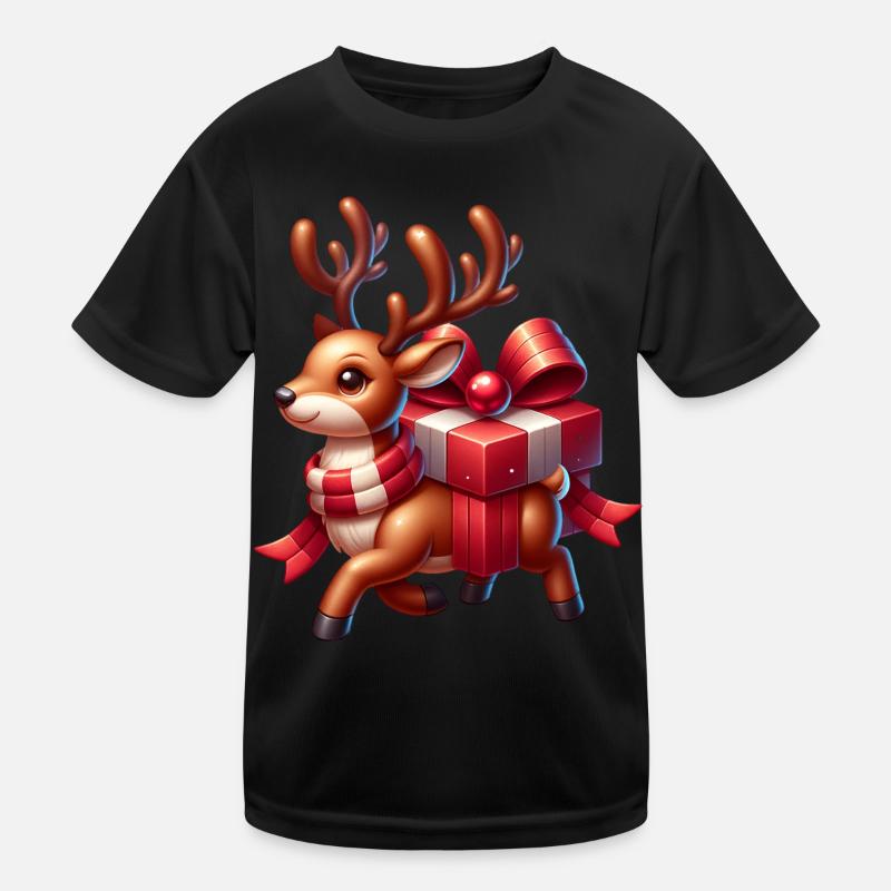 Cadeau de Noël Renne T-shirt sport Enfant