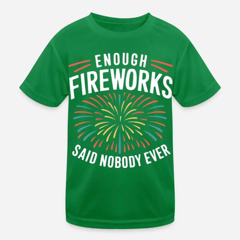 Pyrotechnics Fireworks Pyrotechnics Kids Functional T-Shirt