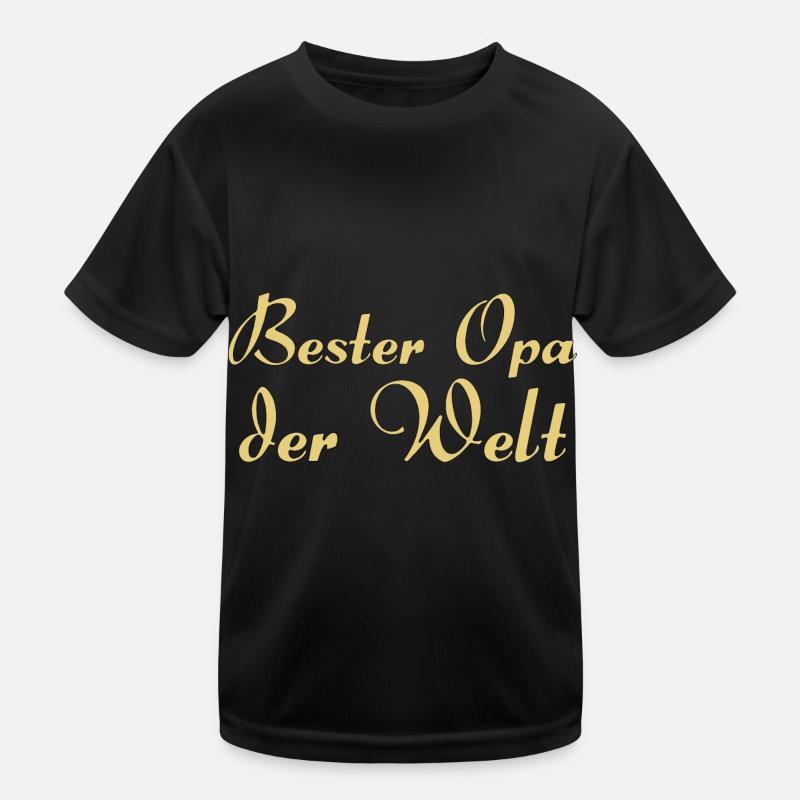 Bester Opa der Welt Kinder Funktions-T-Shirt