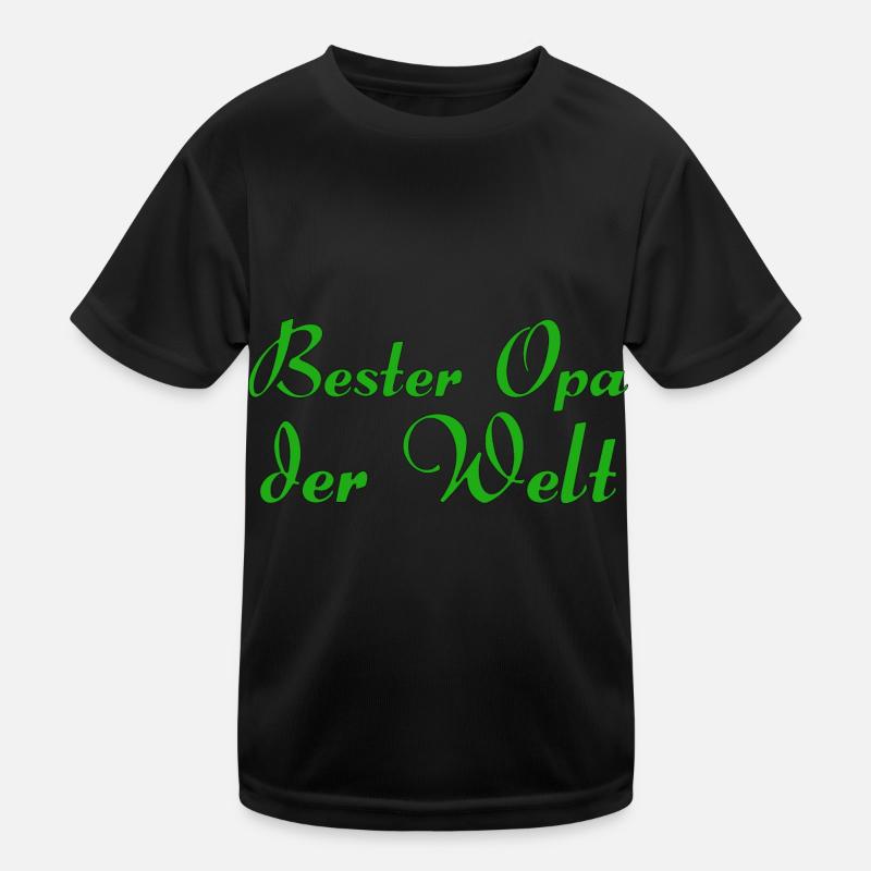 Bester Opa der Welt Kinder Funktions-T-Shirt