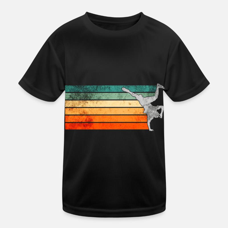 Retro Breakdance Breakdancer Kinder Funktions-T-Shirt