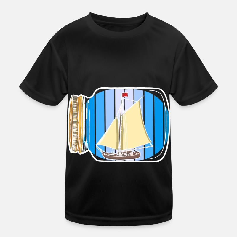 sailboat, nautical, nautical, coast, maritime Kids Functional T-Shirt