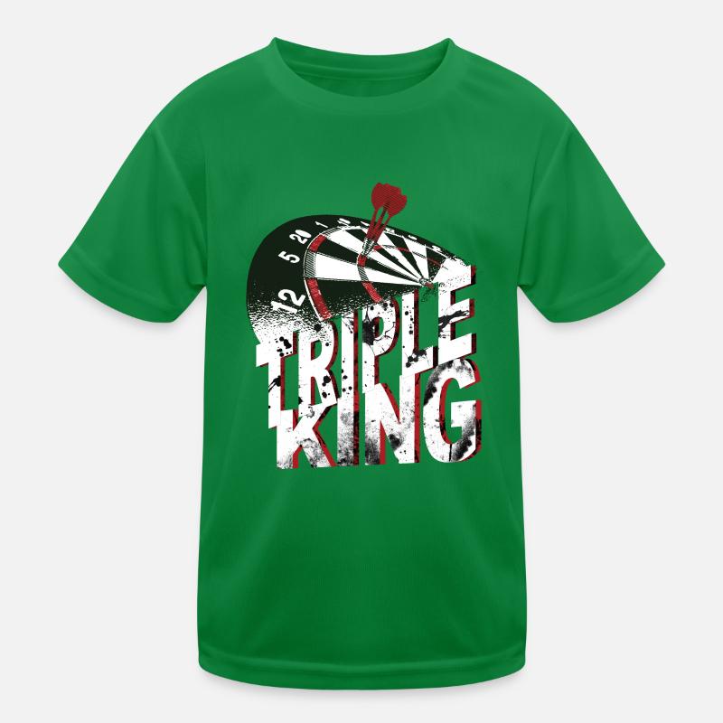 Dartboard with darts Triple King Kids Functional T-Shirt