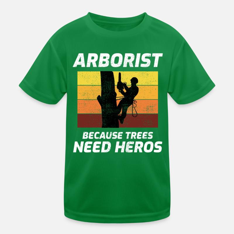 Arborist Tree Surgeon Arboriculture Vintage Retro Kids Functional T-Shirt