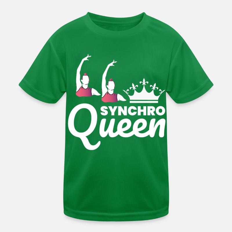 Synchro Schwimmer Synchronschwimmen Lustig Kinder Funktions-T-Shirt