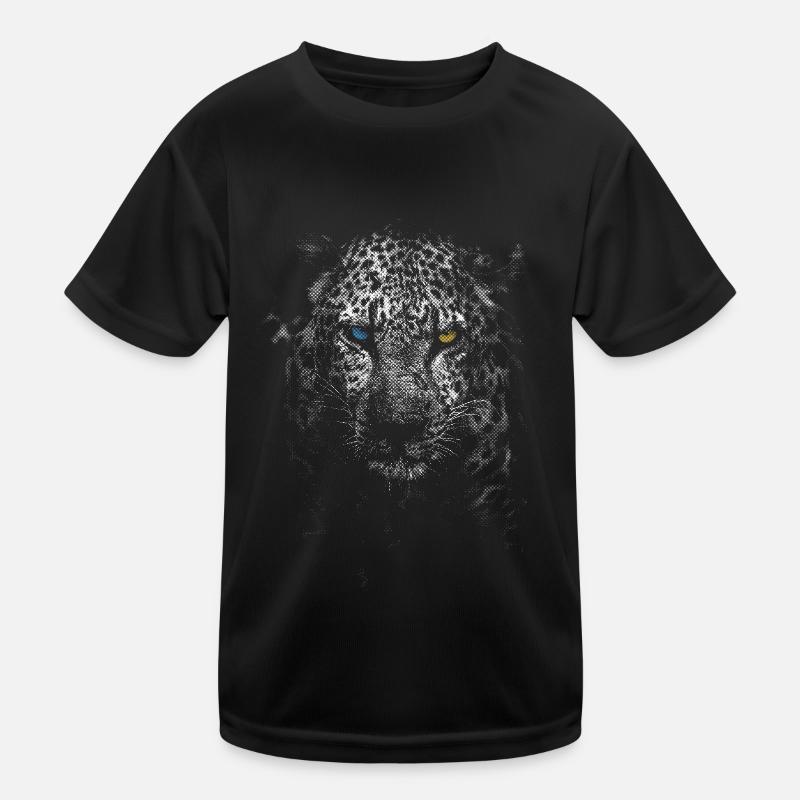leopard Kinder Funktions-T-Shirt