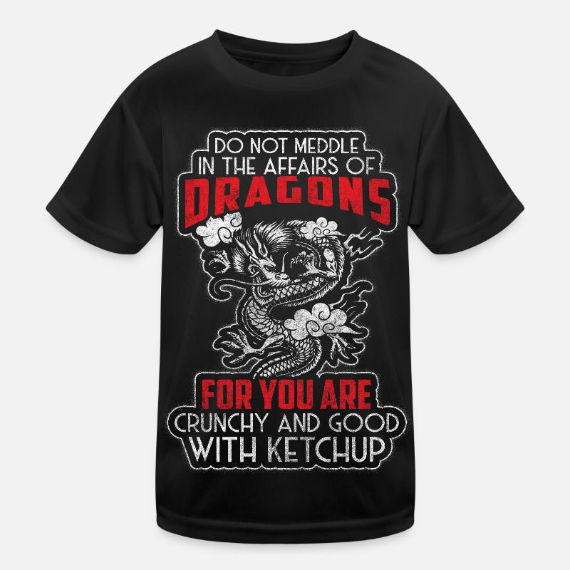Drache Drachenschuppen Eis Eisdrache Kinder Funktions-T-Shirt