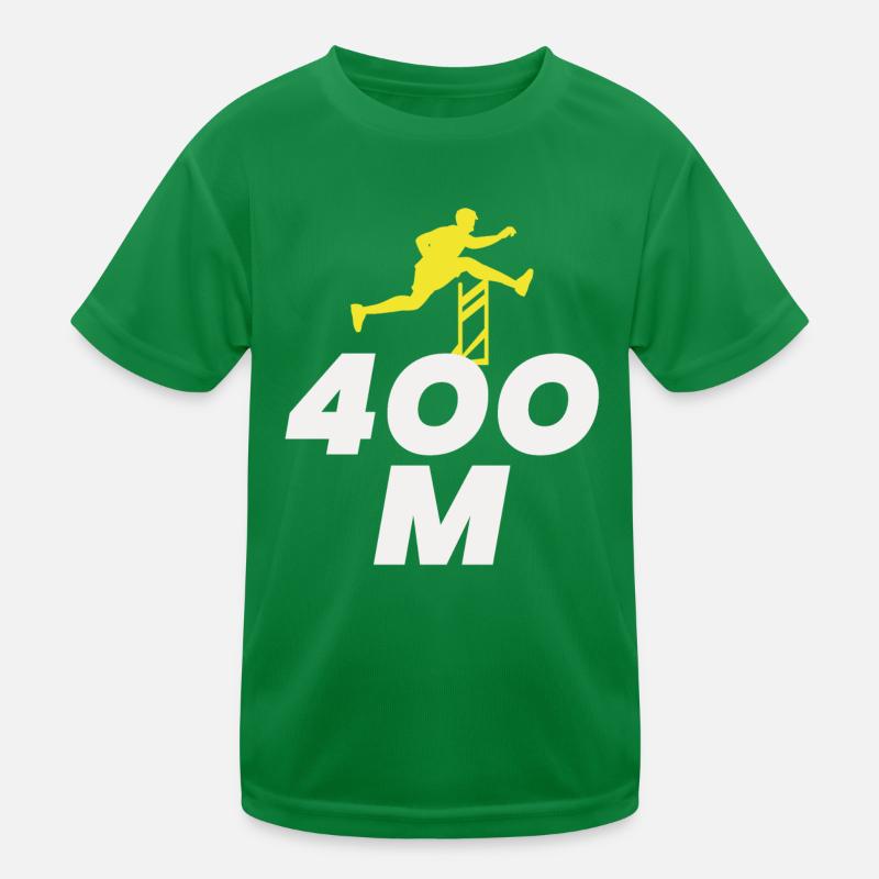 Hurdles Hurdling Hurdler Running Runner Athletes Kids Functional T-Shirt