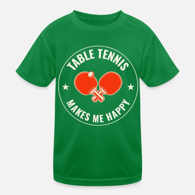 Ping Pong Master Table Tennis Coach Paddle Player Kids Functional T-Shirt