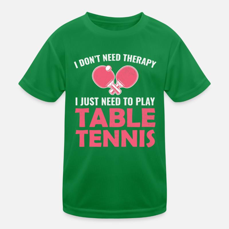 Ping Pong Master Table Tennis Coach Paddle Player Kids Functional T-Shirt