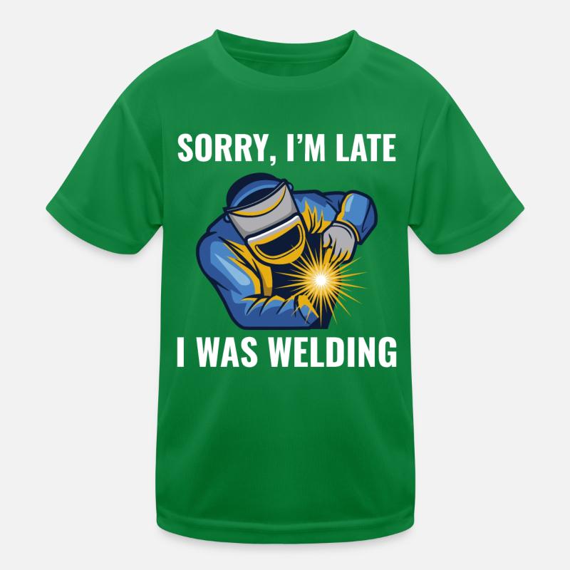 Welding Welder Metal Construction Ironworker Kids Functional T-Shirt