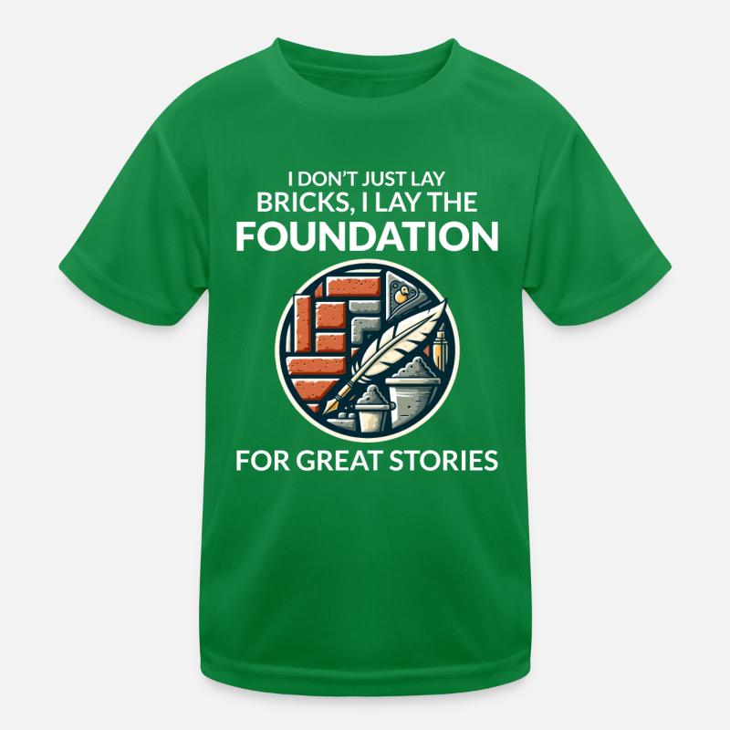 Bricklayer Chronicles : Histoires d’artisanat en briques T-shirt sport Enfant