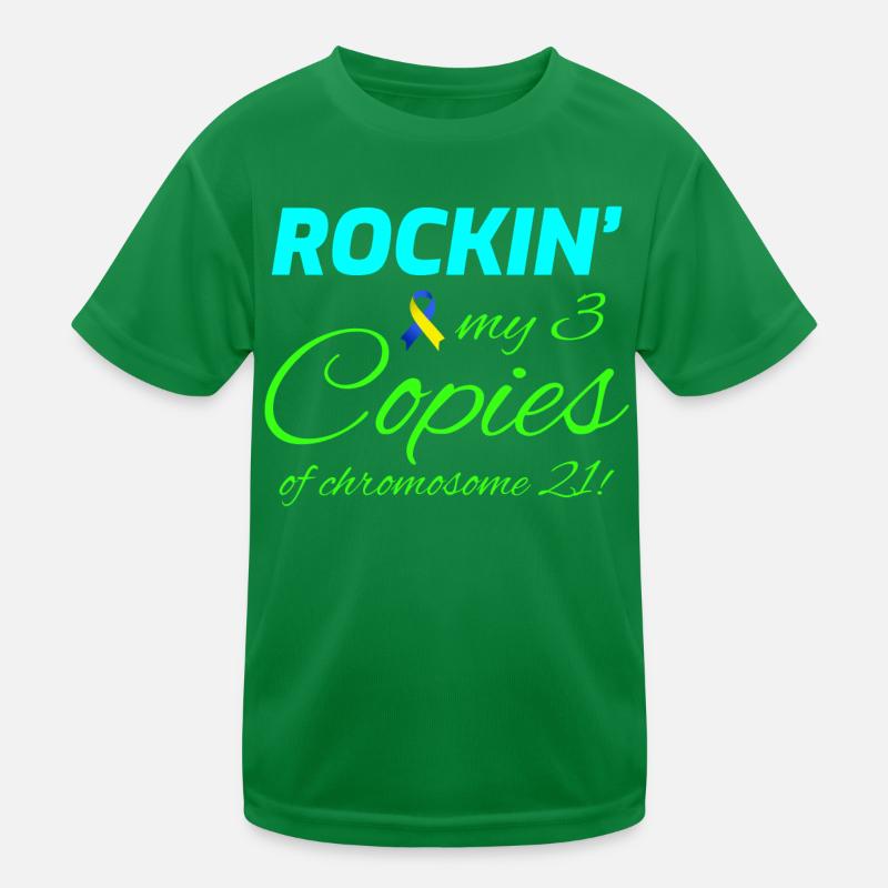 Sensibilisation au syndrome de Down Rockin' Chromosome 21 T-shirt sport Enfant
