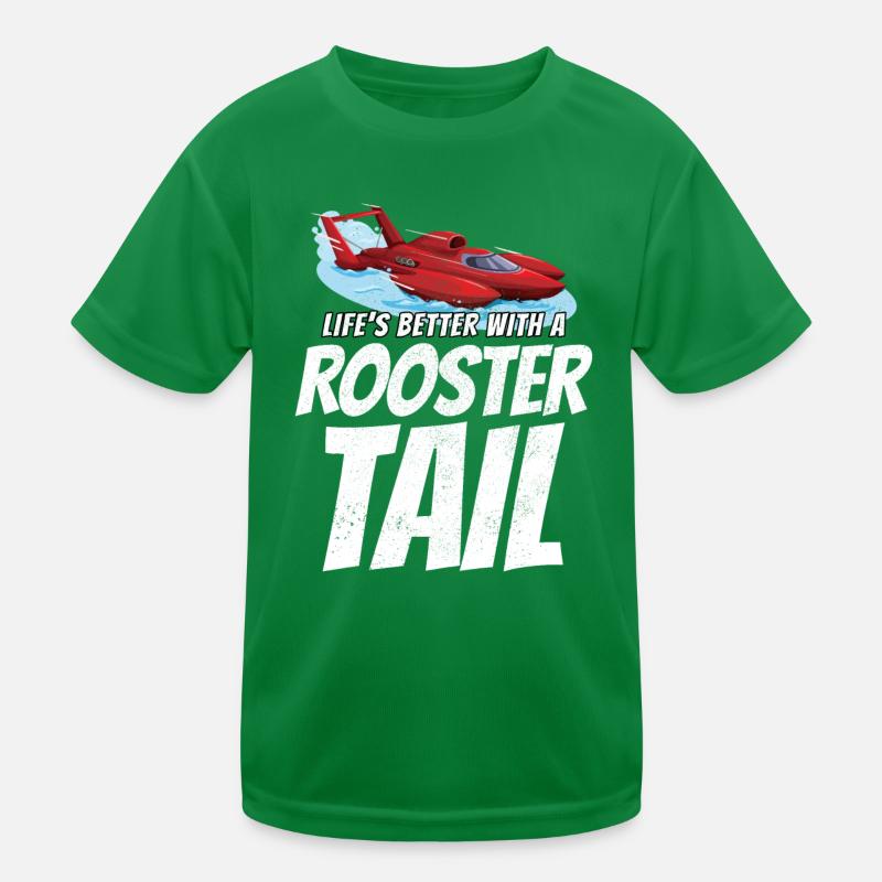 Rooster Tail Rumble: Hydroplane Racing Fun Kids Functional T-Shirt