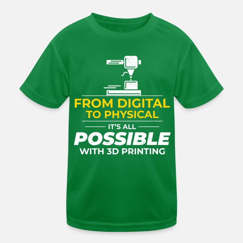 3D Printer 3D Printing Kids Functional T-Shirt