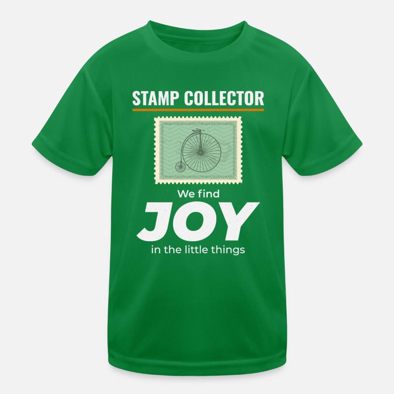 Stamp Collector Collecting Hobby Philatelist Kids Functional T-Shirt