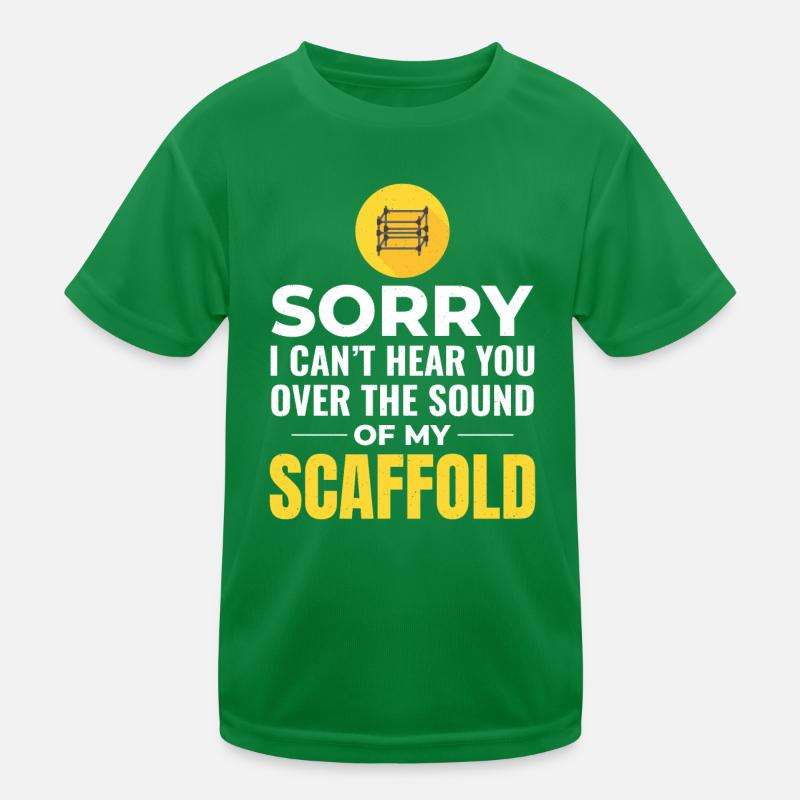 Plate-forme d’échafaudage d’échafaudage de constructeur d’échafaudages T-shirt sport Enfant