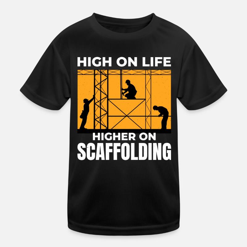 Scaffolder Scaffold Builder Scaffolding Platform Kids Functional T-Shirt
