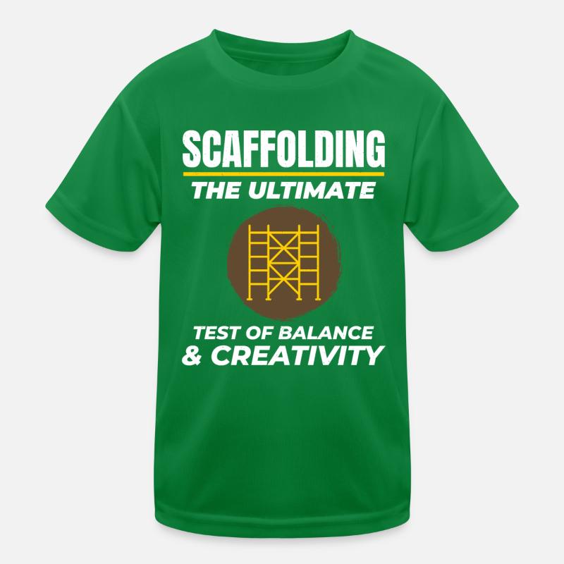 Plate-forme d’échafaudage d’échafaudage de constructeur d’échafaudages T-shirt sport Enfant