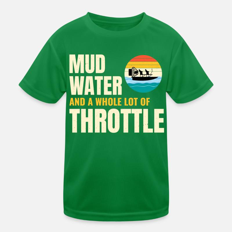 Bateau gonflable Fanboat Bateau hydroglisseur Bateau des marais T-shirt sport Enfant