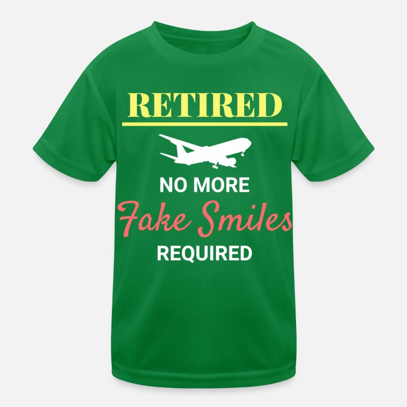 Flugbegleiter im Ruhestand Flugbegleiter Flugbegleiter Kinder Funktions-T-Shirt