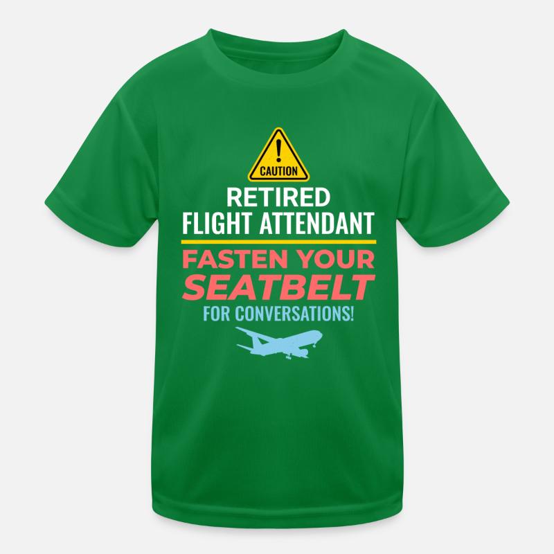 Flugbegleiter im Ruhestand Flugbegleiter Flugbegleiter Kinder Funktions-T-Shirt