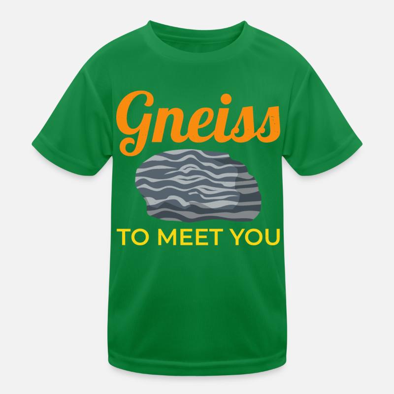 Gneis Kristall Mineral Sammeln Gestein Jagd Kinder Funktions-T-Shirt