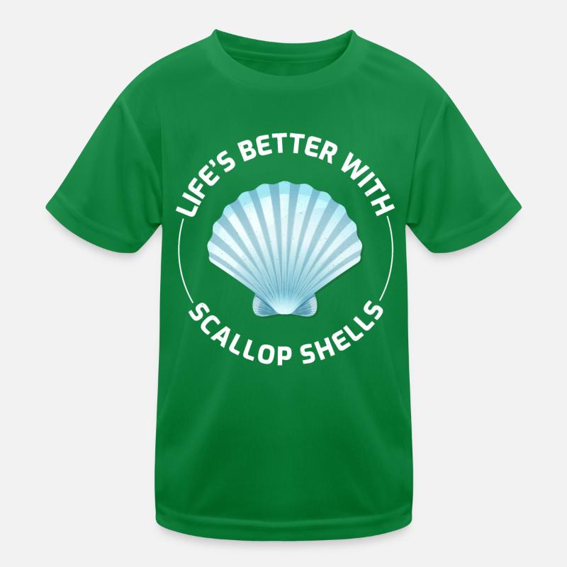 Pétoncles Coquillages Collector Beachcomber Crustacés T-shirt sport Enfant