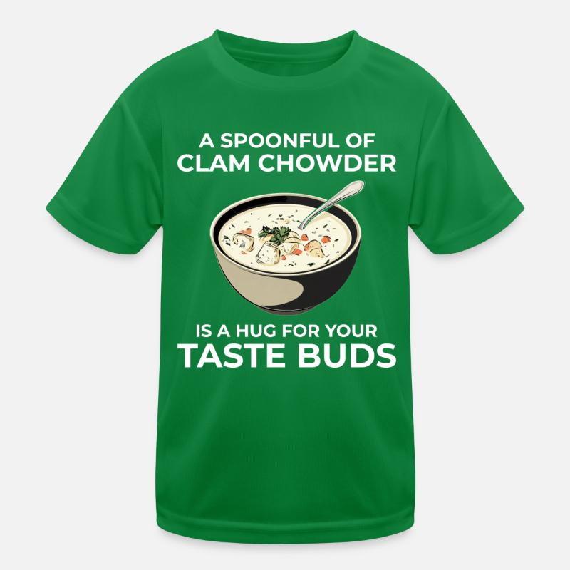 Clam Chowder Kids Functional T-Shirt