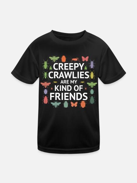 Insect Collector Entomology Entomologist Bug Lover - Kids Functional T-Shirt - black - Front