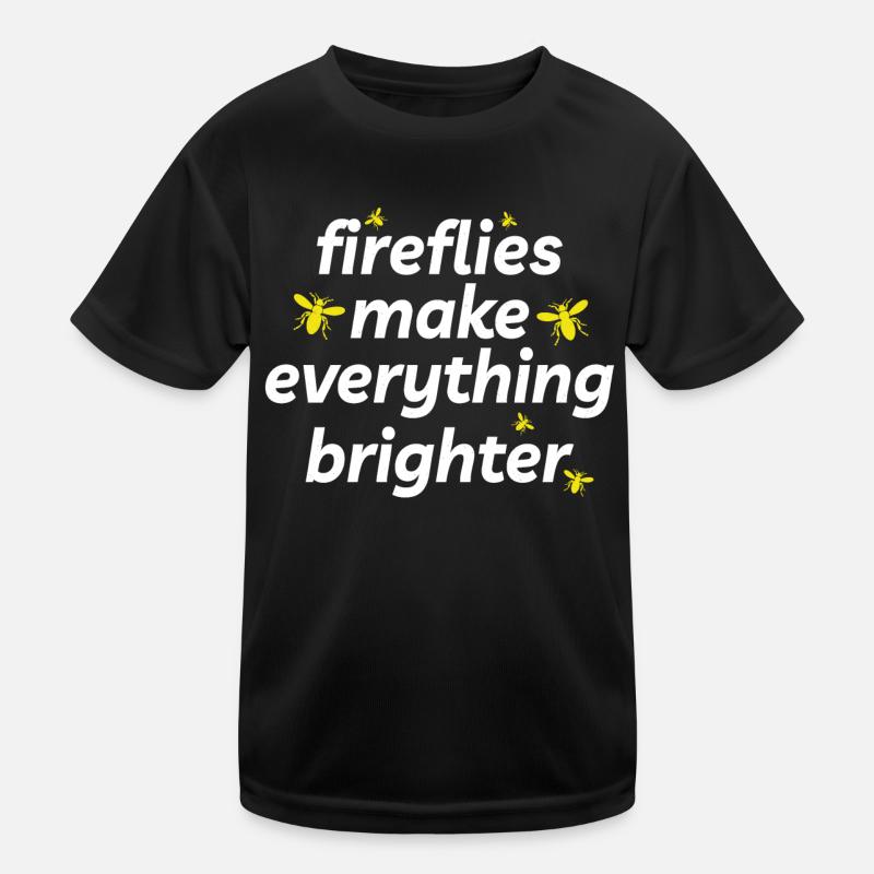 Fireflies Firefly Lightning Bug Insect Collector Kids Functional T-Shirt