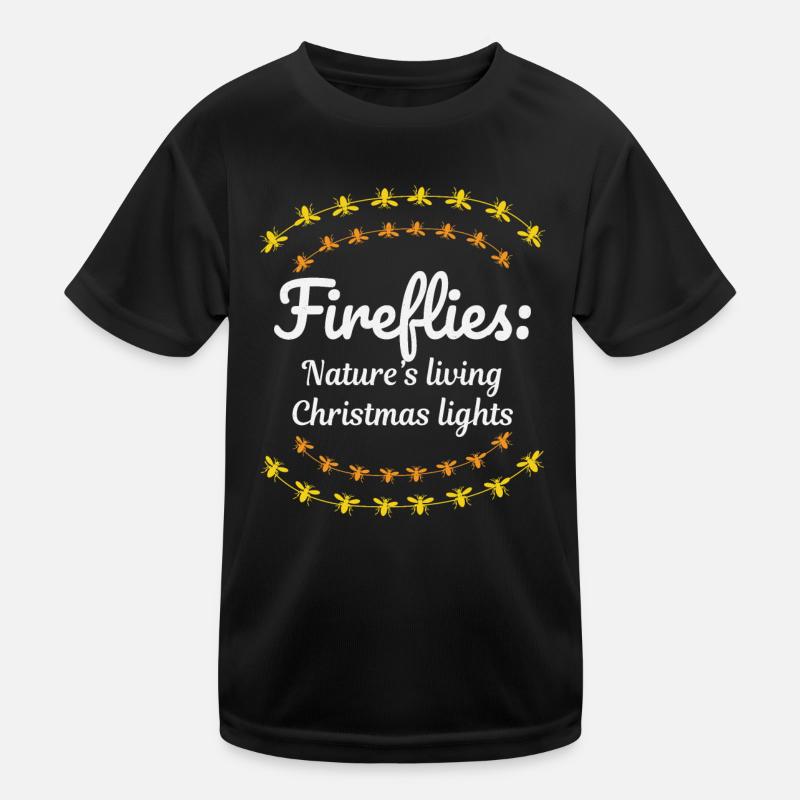 Fireflies Firefly Lightning Bug Insect Christmas Kids Functional T-Shirt