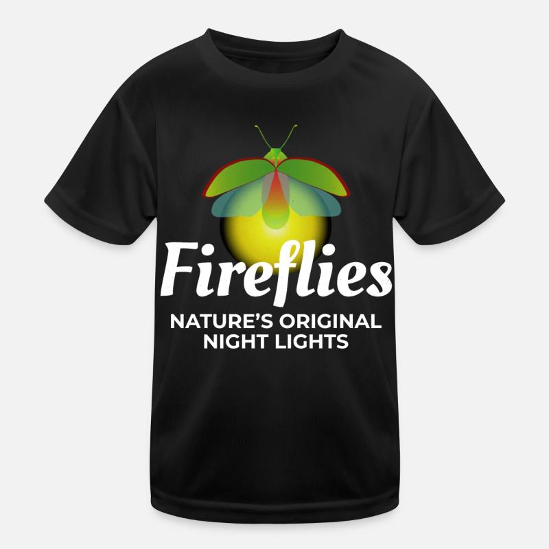 Fireflies Firefly Lightning Bug Insect Collector Kids Functional T-Shirt