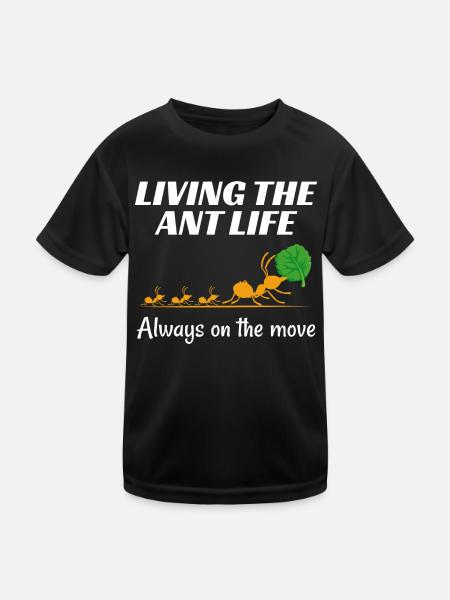 Ant Keeper Ant Lover Entomologist Insect Collector - Kids Functional T-Shirt - black - Front