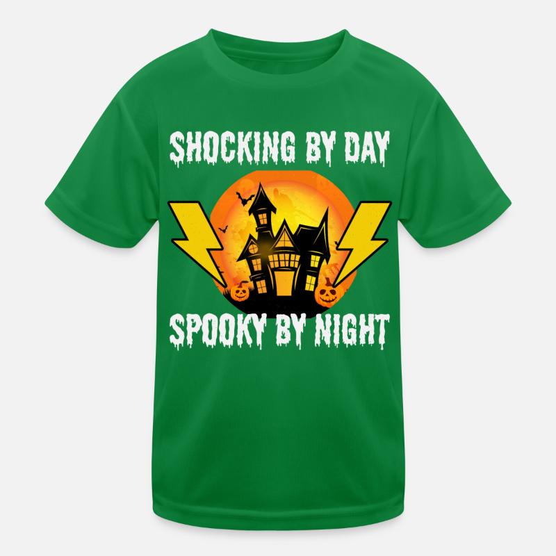 Électricien Halloween : Choquant le jour T-shirt sport Enfant