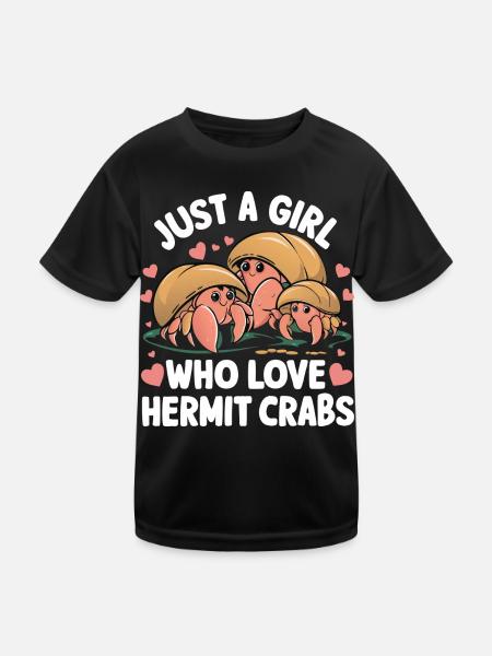 Crab Hermit Crab Crab Crab Crab - Kids Functional T-Shirt - black - Front