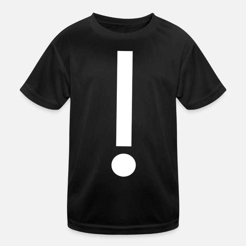 Ausrufezeichen Vorlage Muster selbst gestalten  Kinder Funktions-T-Shirt