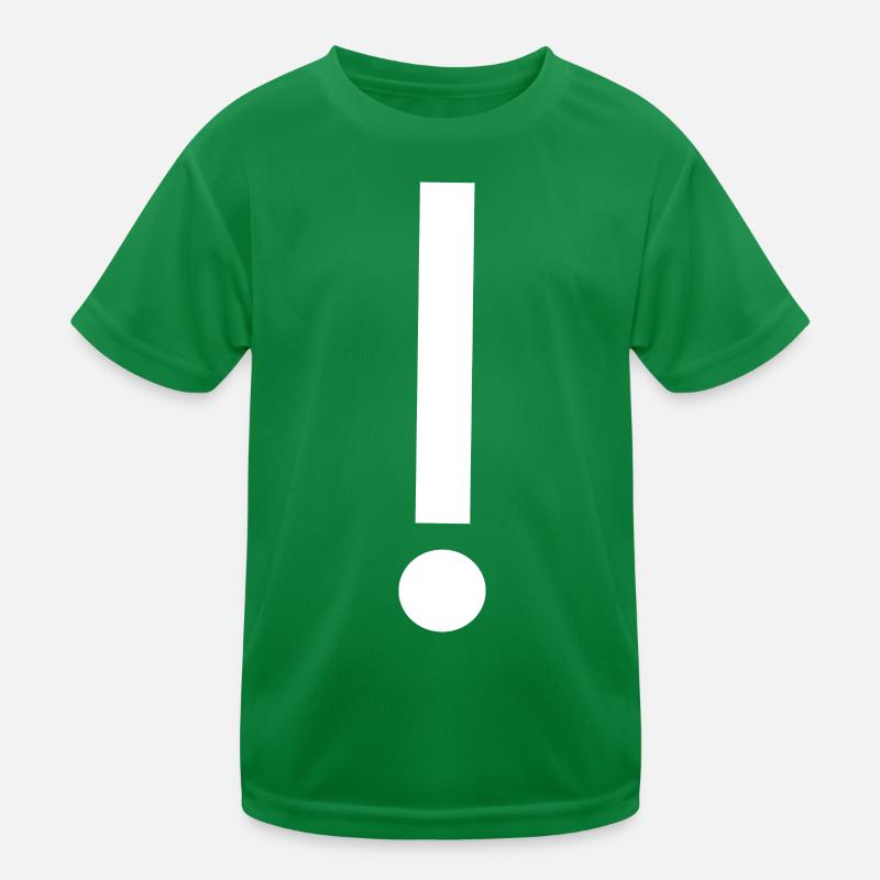 Exclamation Mark Template Design Pattern Kids Functional T-Shirt