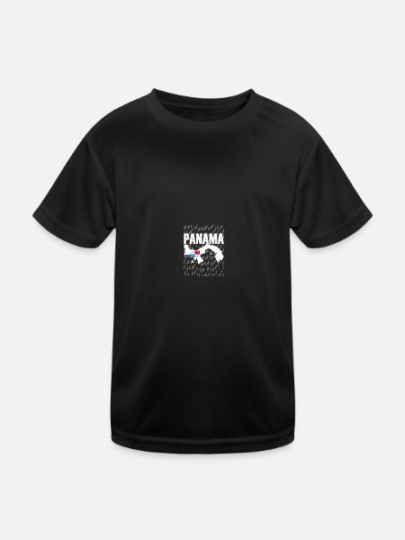 Panama Island Rain - Kids Functional T-Shirt - black - Front