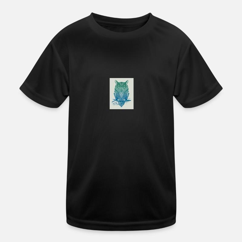 GoVoR_EULE - Kids Functional T-Shirt - black