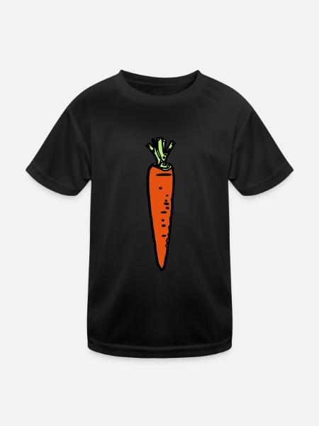 Carrot, New - Kids Functional T-Shirt - black - Front