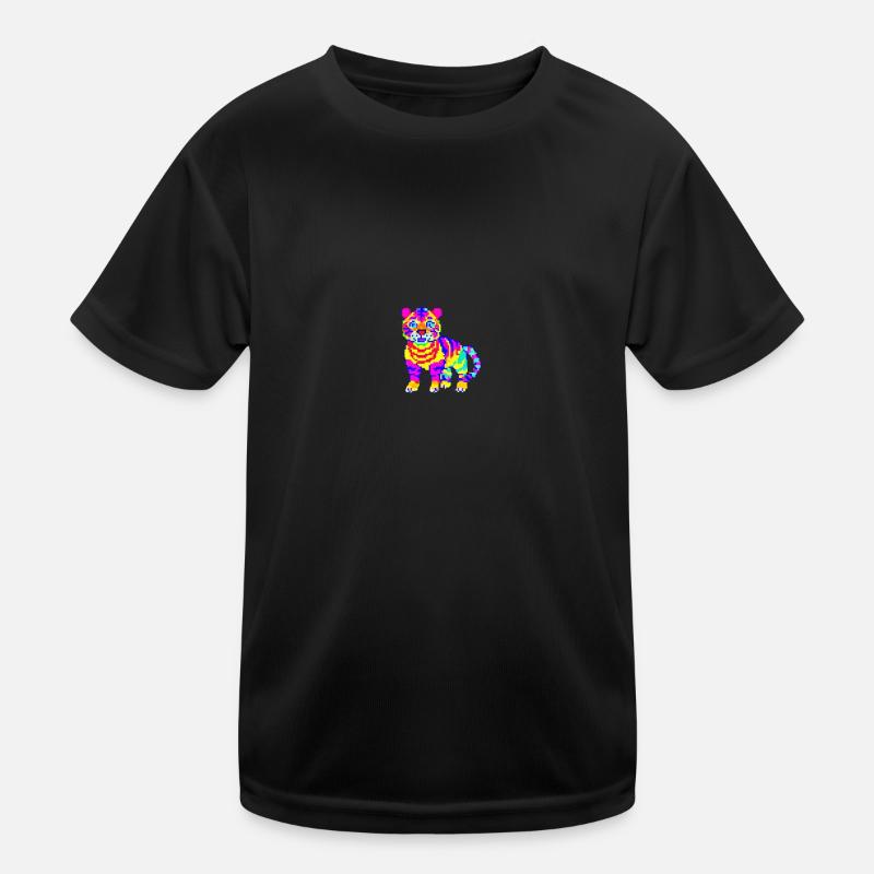 Design 1 Pixel Tiger Decntrl Kids Functional T-Shirt