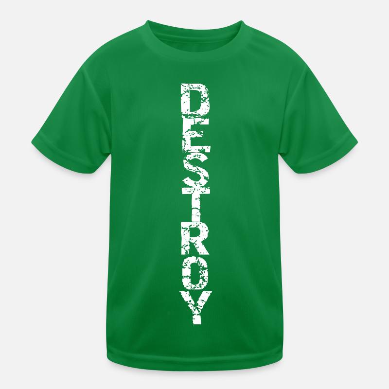Destroy in white Kids Functional T-Shirt