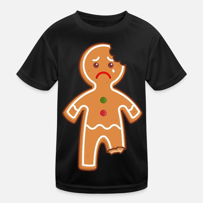 Lebkuchenmann Lebkuchen Mann Gingerbread Mi Mi Mi Kinder Funktions-T-Shirt