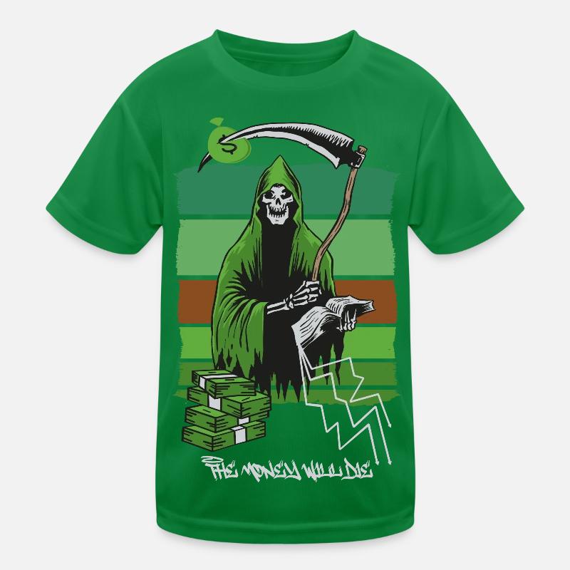 Sensenmann Kinder Funktions-T-Shirt