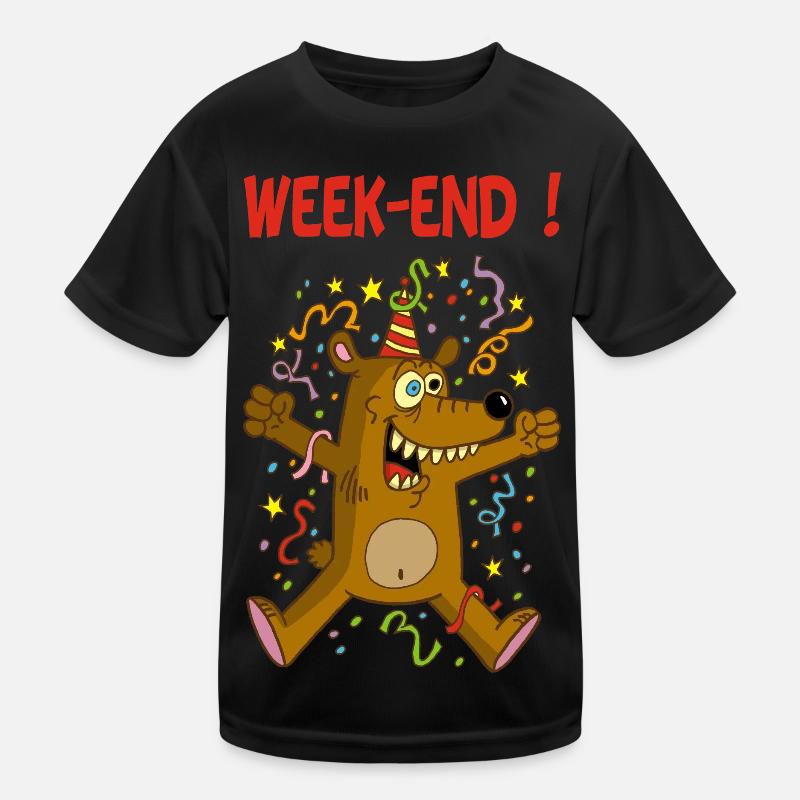 Weekend bear Kids Functional T-Shirt