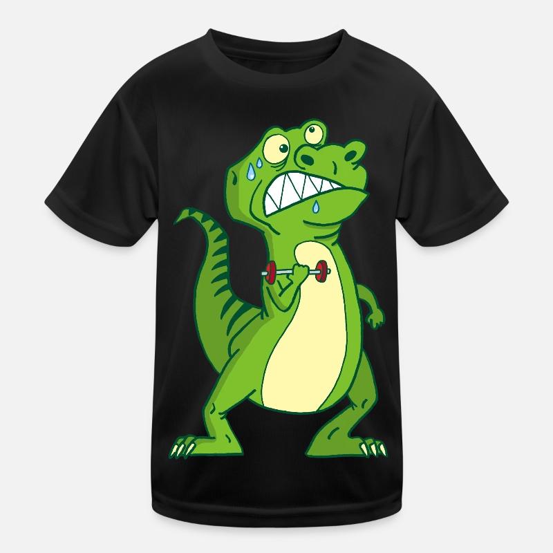 Kräftiger Dinosaurier Kinder Funktions-T-Shirt