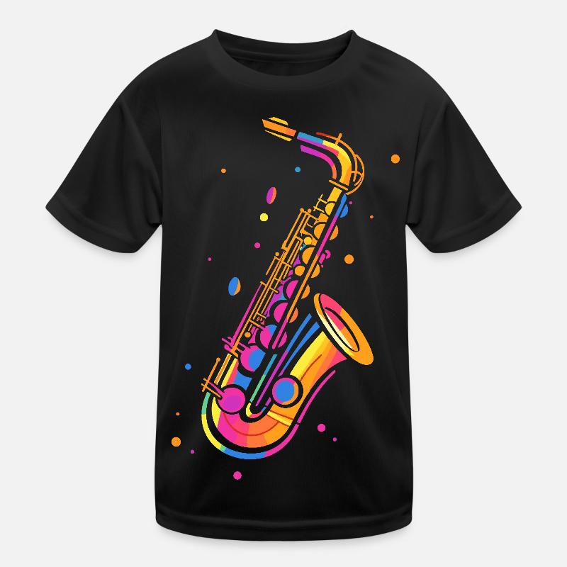 Saxophone rétro T-shirt sport Enfant