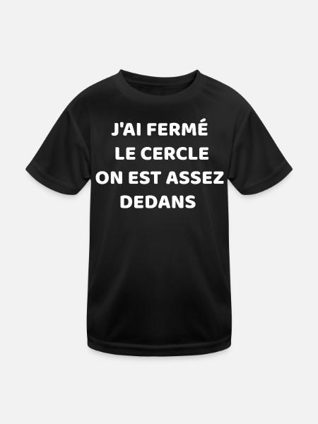 I closed the circle - Kids Functional T-Shirt - black - Front