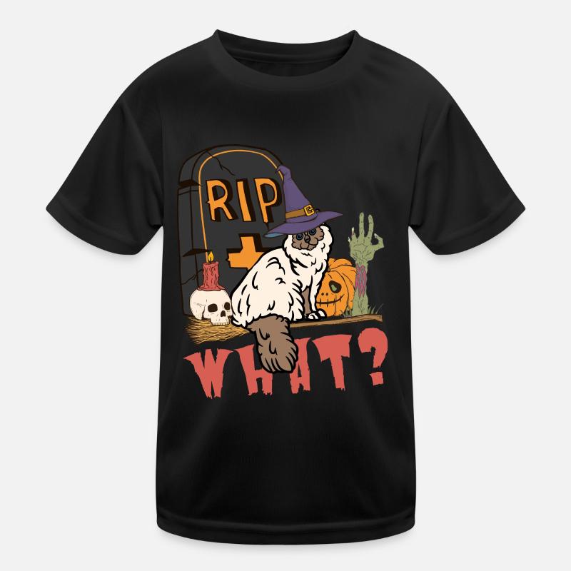 Chat d’Halloween birman mignon et effrayant T-shirt sport Enfant